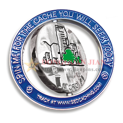 Two-tone Plating Spinning Badge 